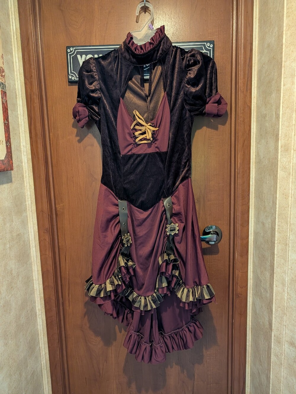 Spirit Miss Machinery Steampunk Women's Costume - Black & Brown - Picture 6 of 9